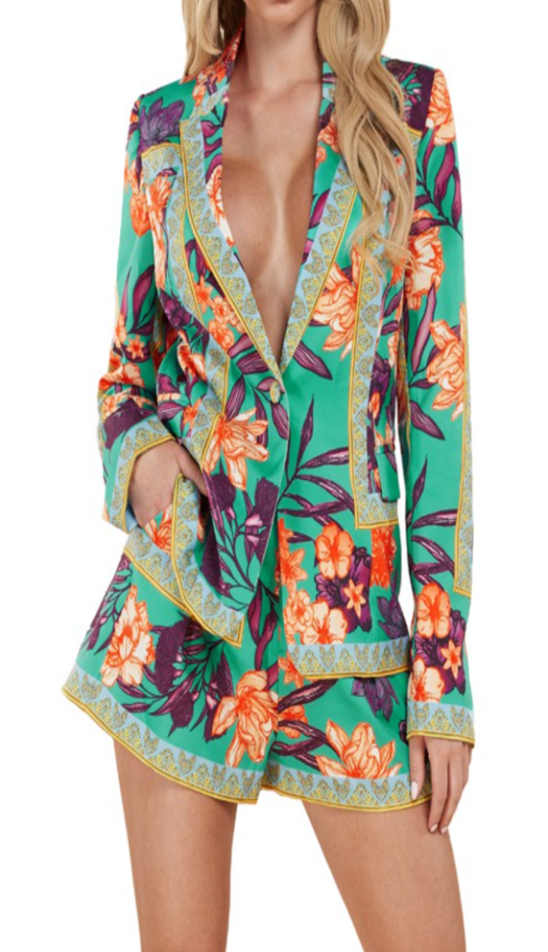 Floral Blazer Set