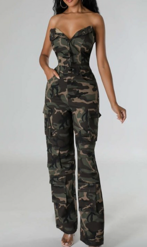 Camo Cargo Jumpsuit