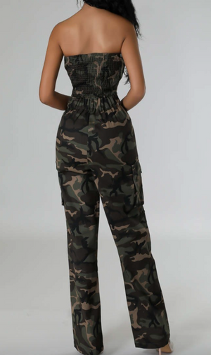 Camo Cargo Jumpsuit