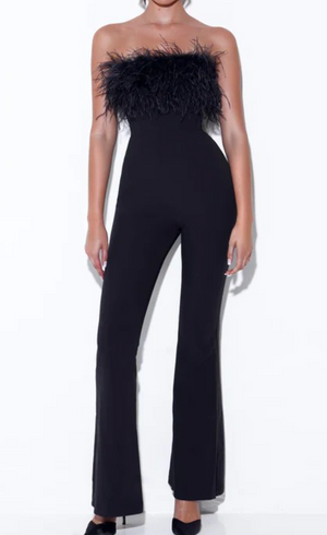 Feather Noir Jumpsuit